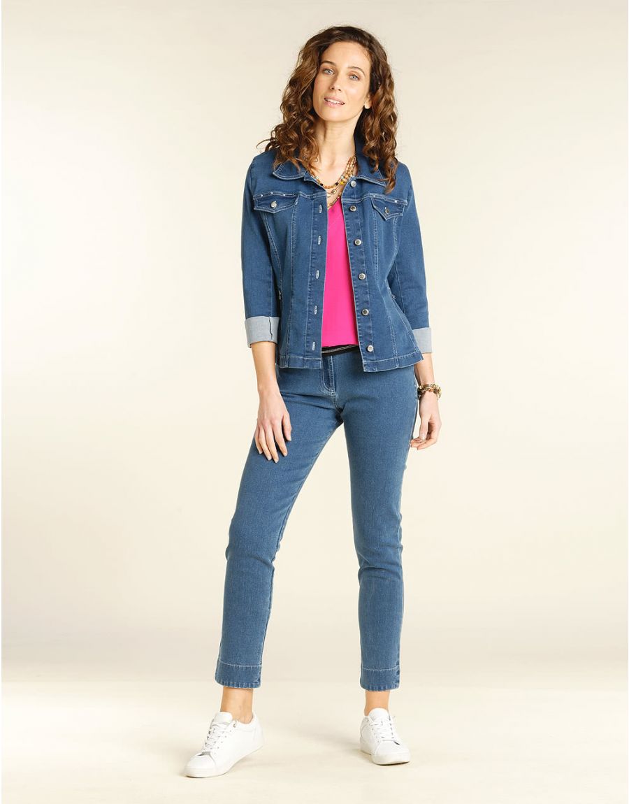 Top rose fuchsia blousant