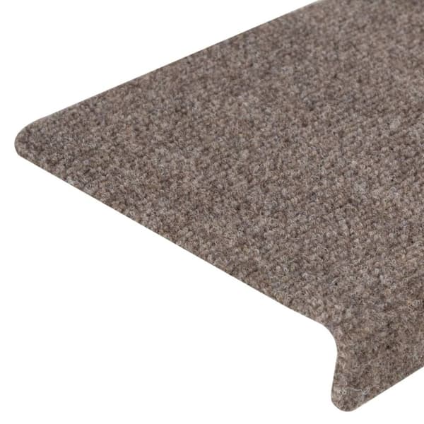 vidaXL Trappematter 15 stk nålestempel 65x21x4 cm kremhvit