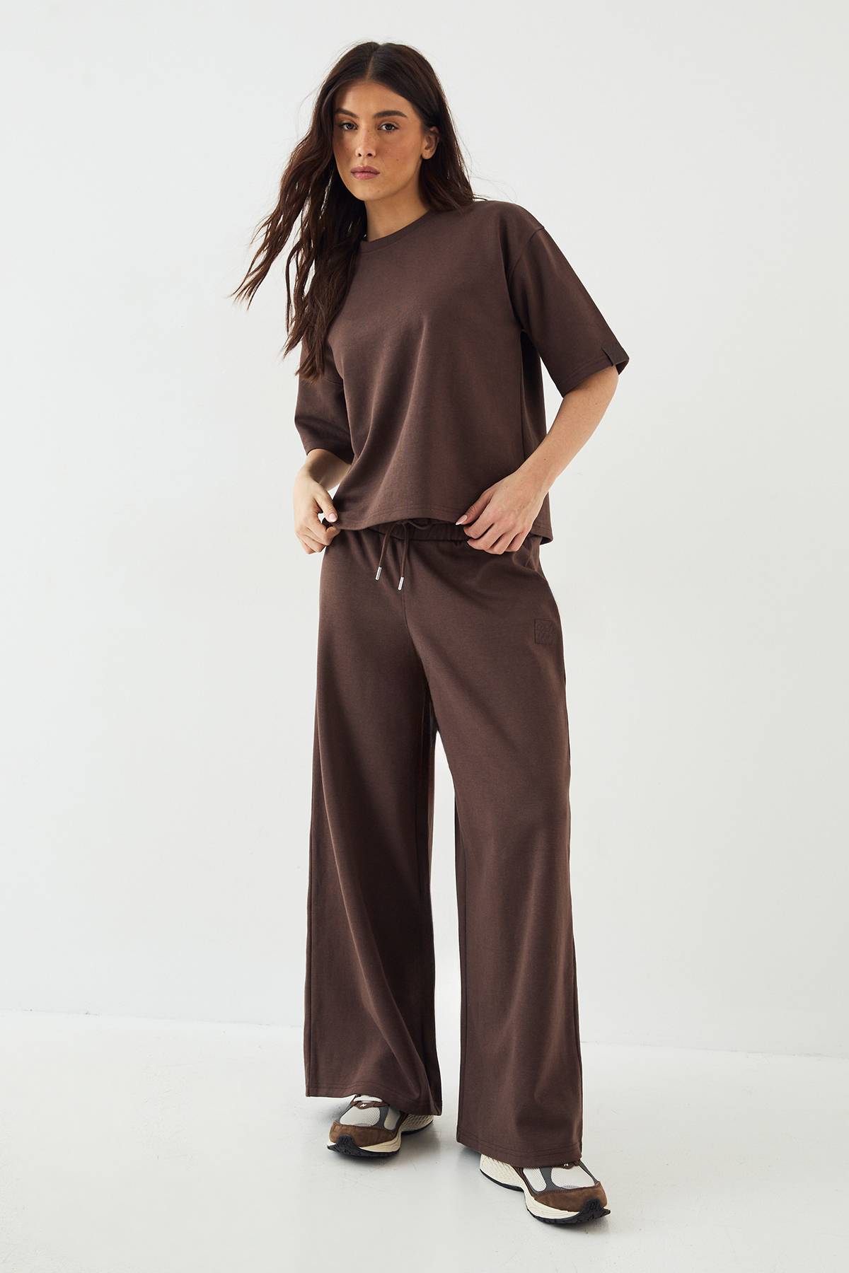 T-Shirt DSGN Studio Interlock Col Rond Coupe Oversize