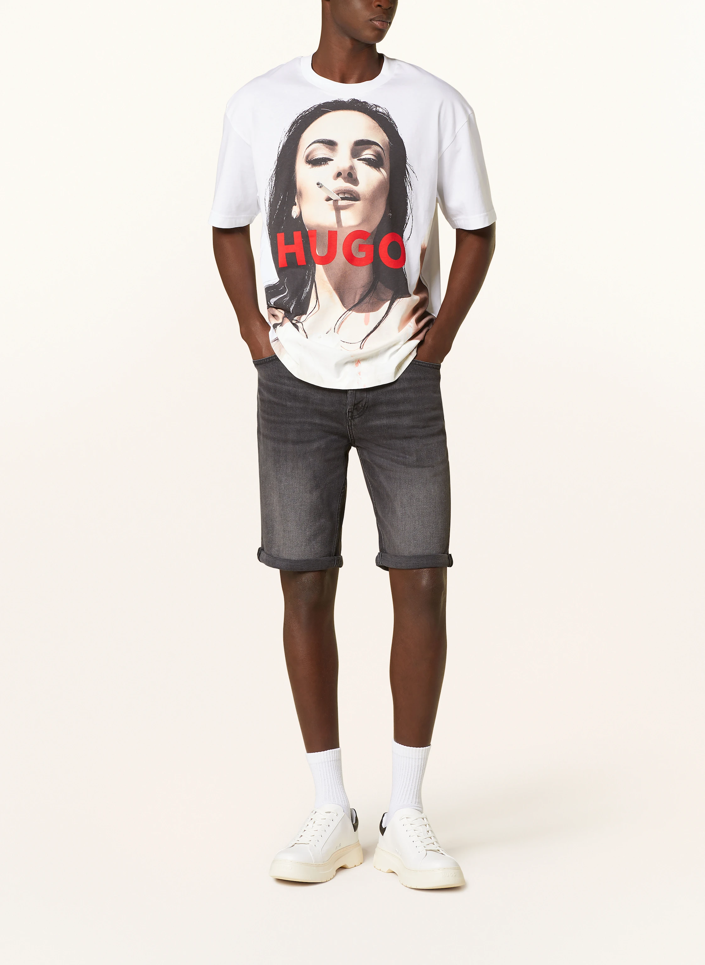 HUGO Jeansshorts HUGO 634 Tapered Fit