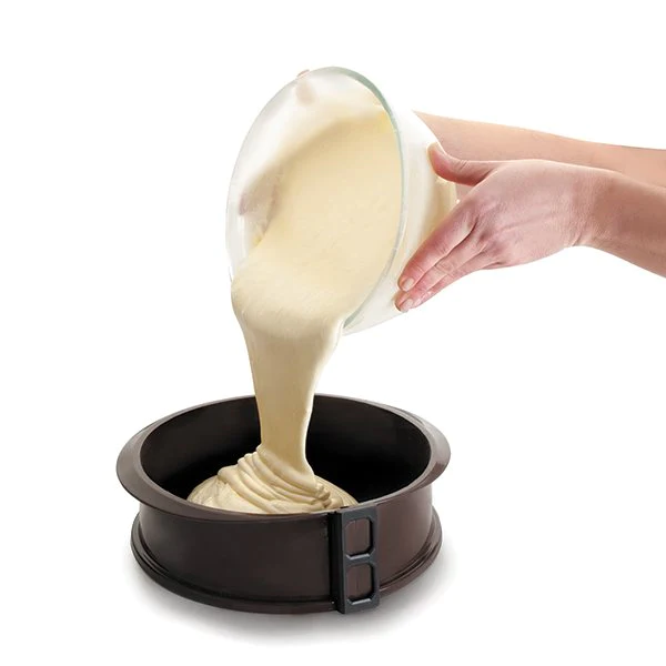 Moule rond 25 cm en silicone avec fond amovible Lacor