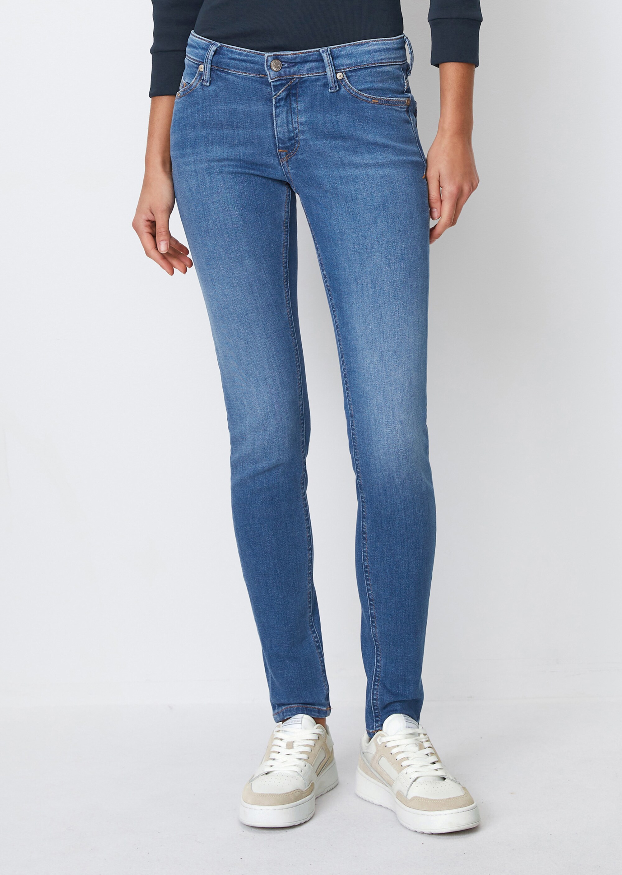 Jeans Modell SIV skinny low waistaus stretchigem Organic Cotton-Mix