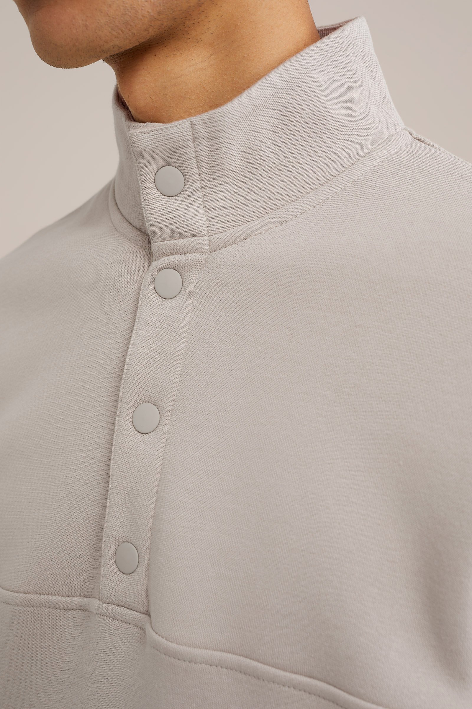 sweater met col WE Fashion Lichtgrijs