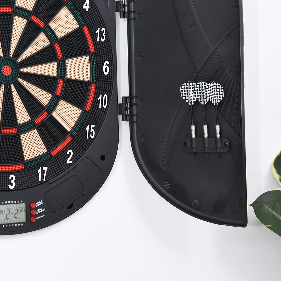 HOMCOM Elektronische Dartscheibe für 8 Spieler mehrfarbig