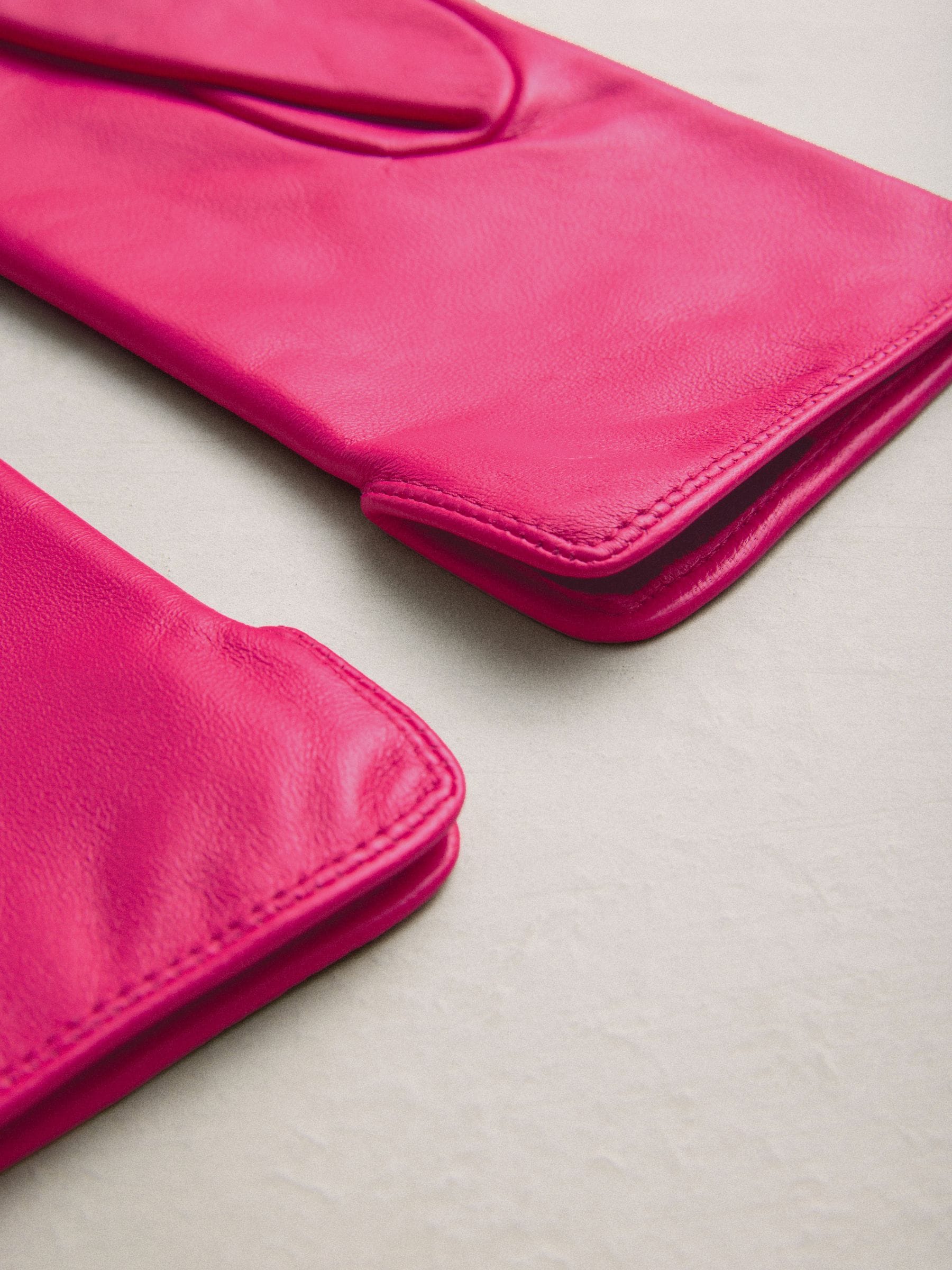 Warm roze - Leren handschoenen