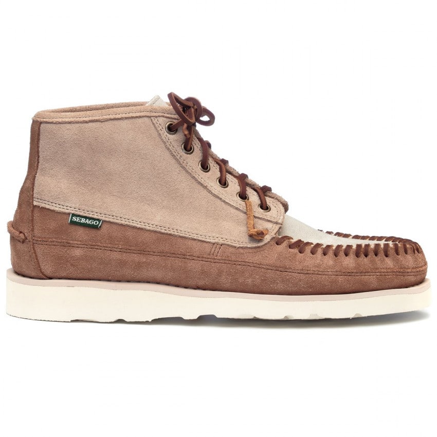 CAYUGA MID CAMEL PAPYRUS COGNAC-Mocassin en cuir lisse tanné pour homme