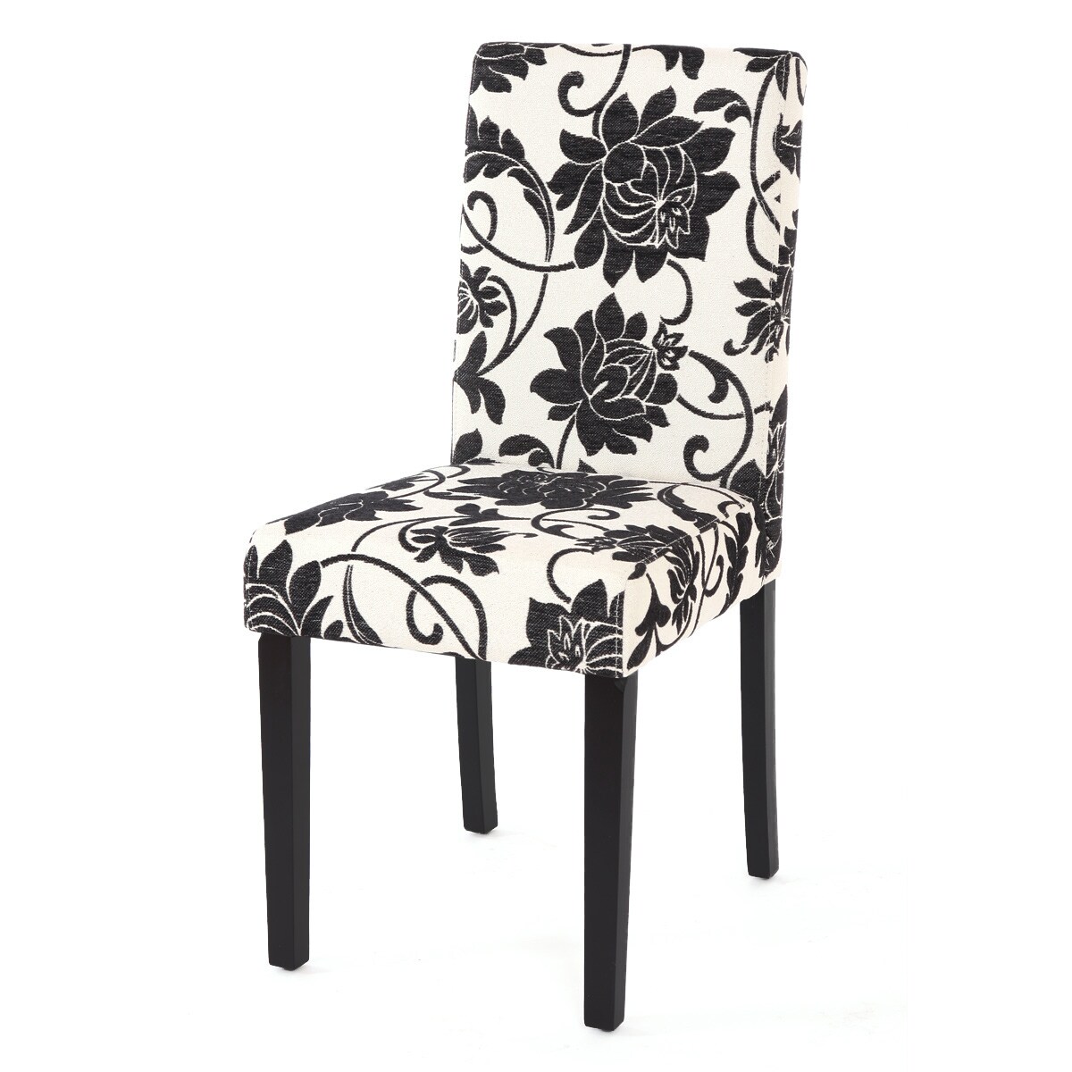 6er-Set Esszimmerstuhl Stuhl Küchenstuhl Littau ~ Textil, jacquard, dunkle Beine