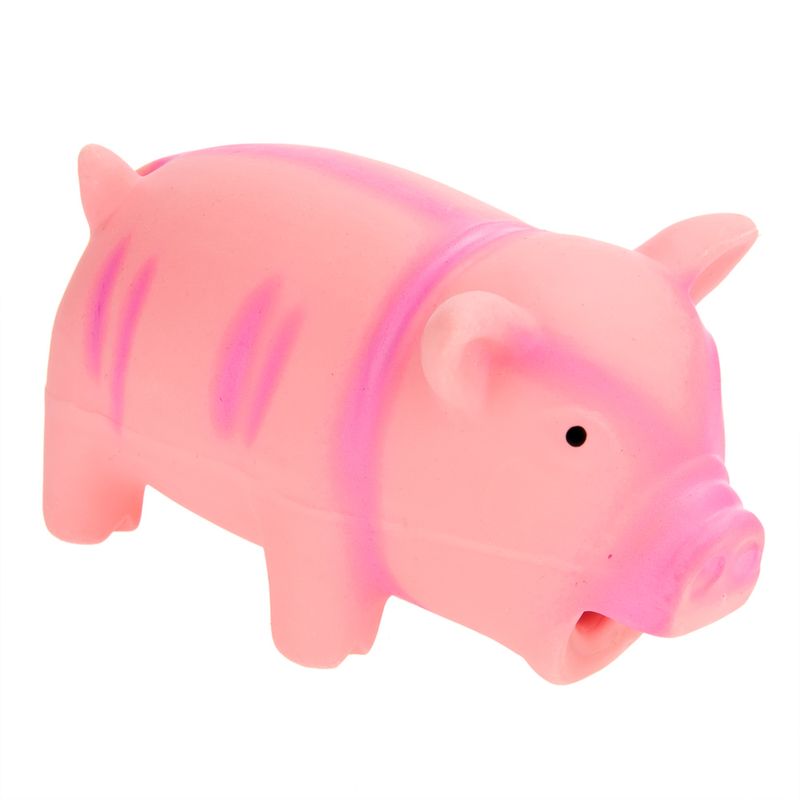 Jouet en latex Cochon parlant, rose