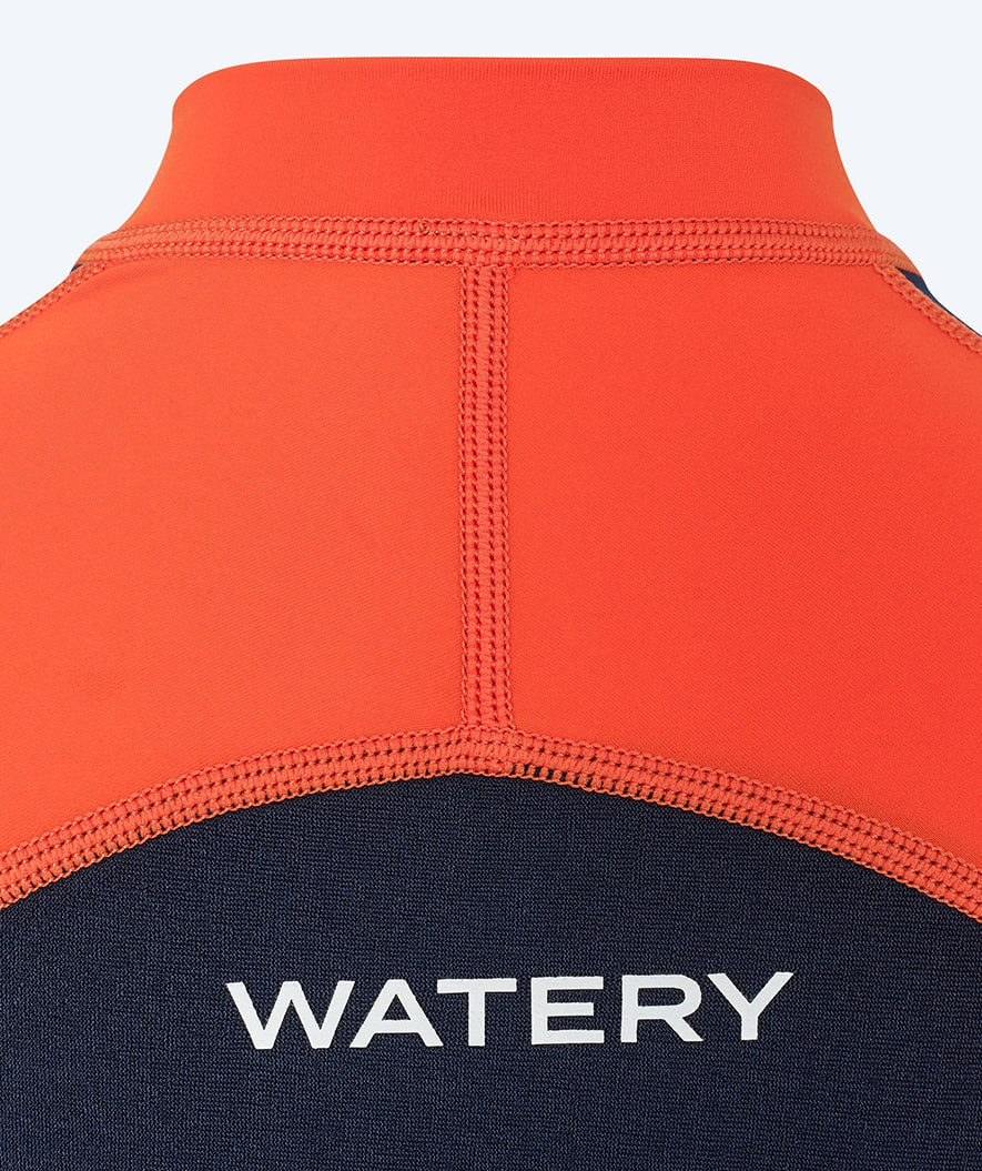 Watery UV våddragt til børn - Calypso Full-Body - Orange/blå