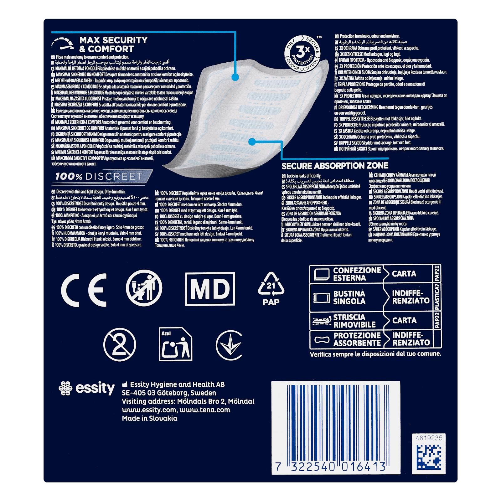 Protection pour incontinence masculine Tena