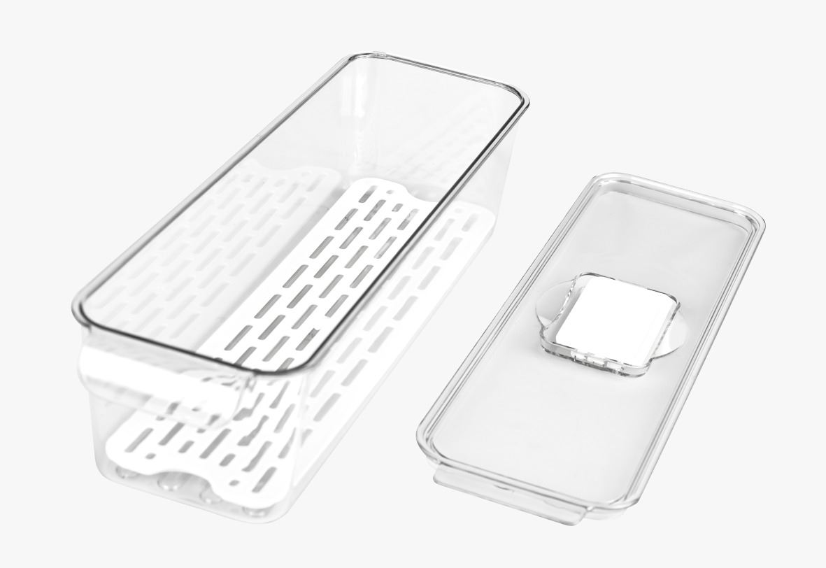 Oppbevaringsboks offwhite - 11x34x9 cm