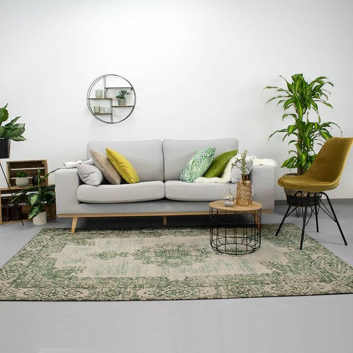 Vintage vloerkleed - Dreams Groen | Oosterse look & feel