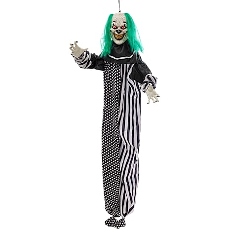 Halloween animeret klovn 165 cm - Grøn