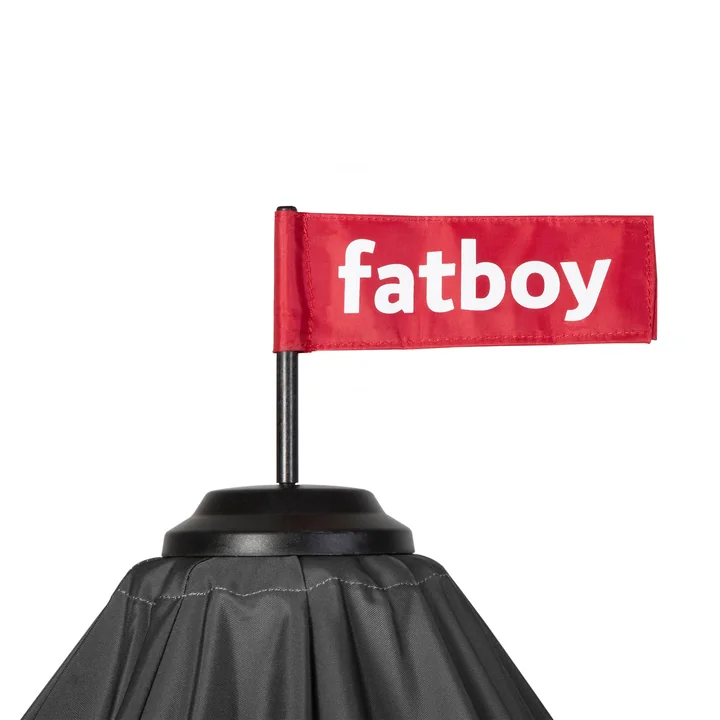 Fatboy - Stripesol Set Sonnenschirm Ø 350 cm anthrazit   Ständer schwarz