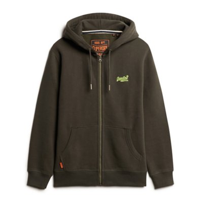 Sweatshirt zippé à capuche homme Essential Logo SUPERDRY