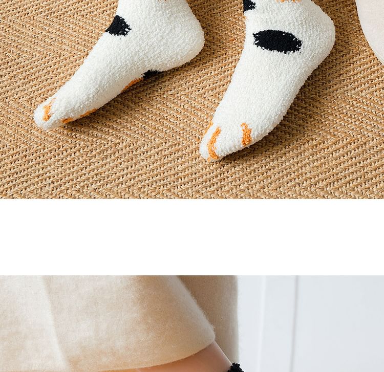 Auroriola - Kattenpoot Fleece Sokken