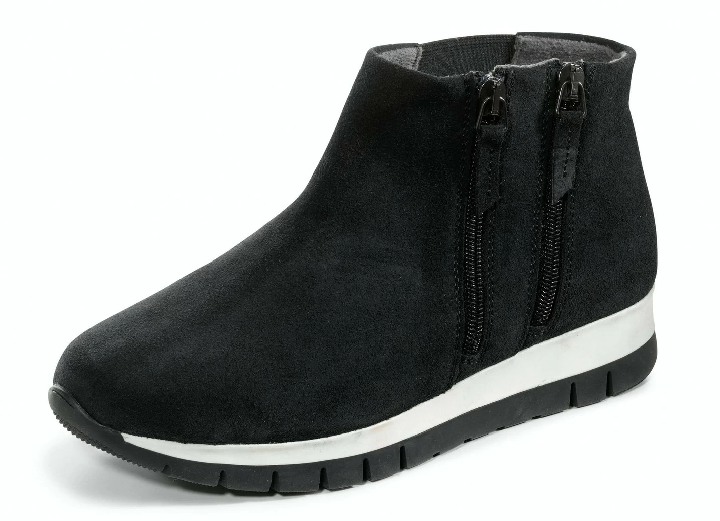 Bootie mit zwei Reißverschlüssen