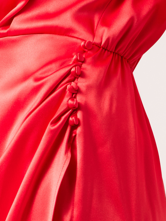 Robe courte en satin