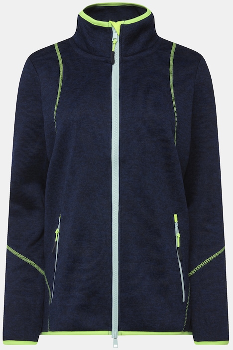 Fleecejacke, Kapuze, Schmucknähte, OEKO-TEX