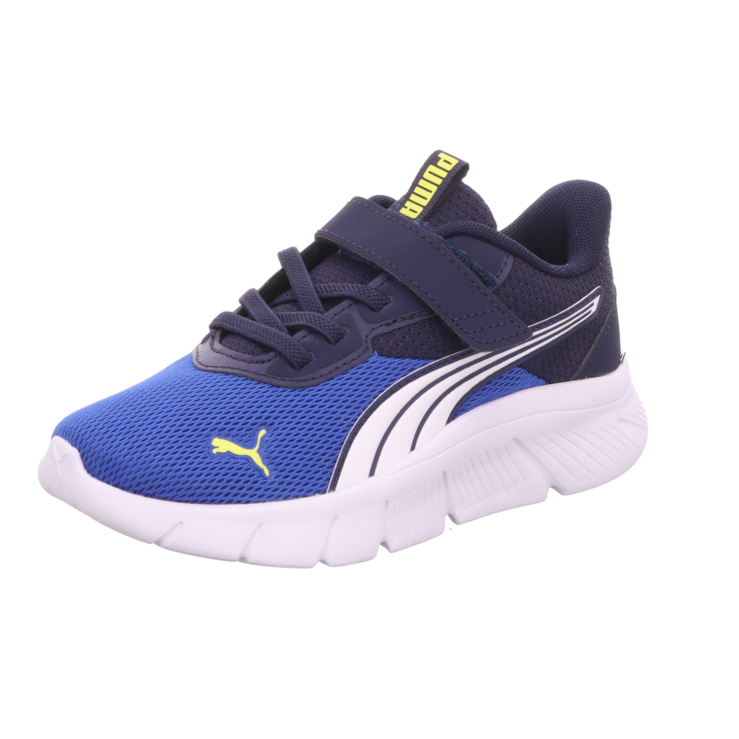Puma Kinder-Jungen-Sneaker-Slipper-Klettschuh Blau-Weiß-Mehrfarbig