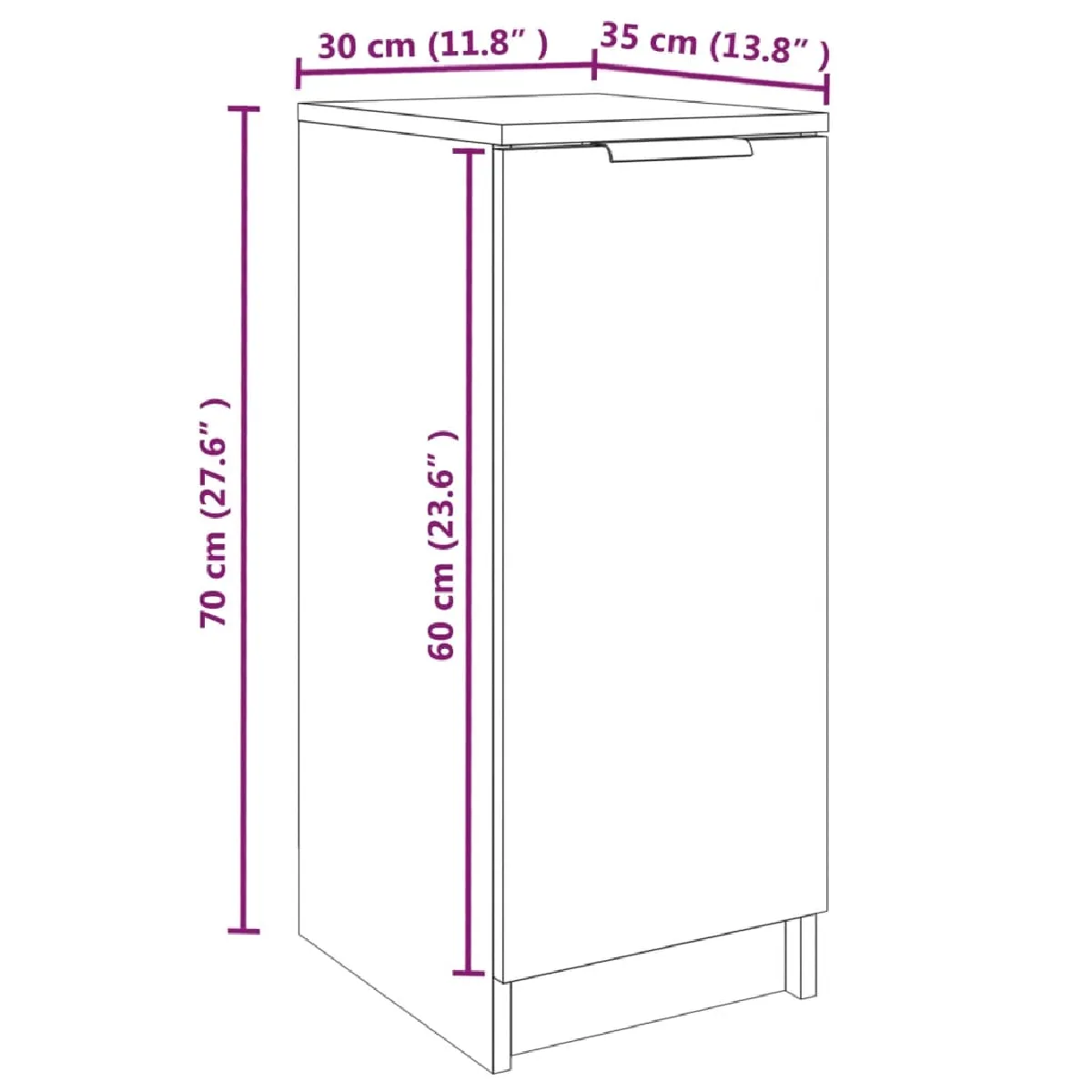 vidaXL Armoire à chaussures - Noir