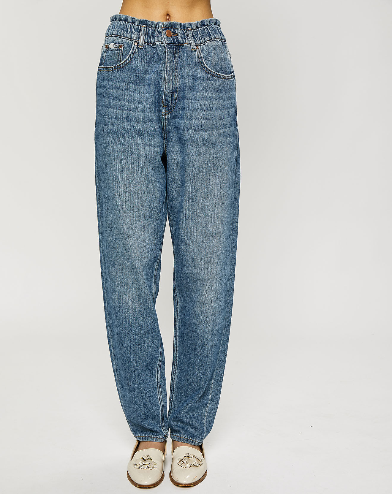 Esprit Jean ballon taille élastique collection EDC by Esprit bleu moyen