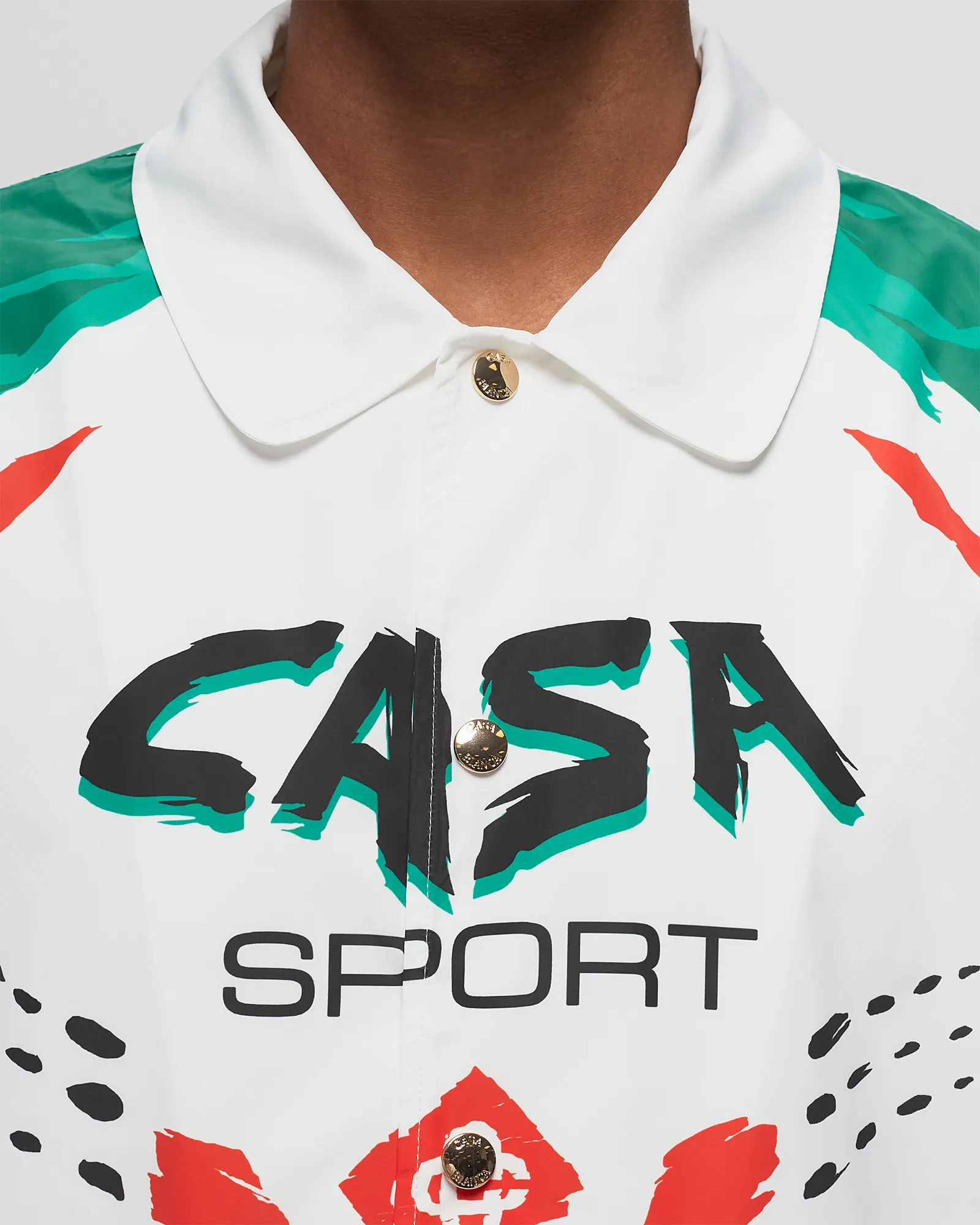 Casablanca MENS PRINTED COACH JACKET