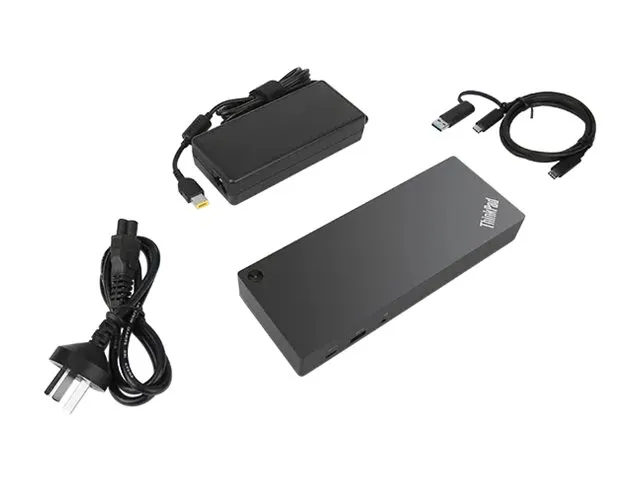 Lenovo ThinkPad Hybrid USB-C with USB-A Dock - Dockingstation - USB-C - 2 x HDMI, 2 x DP - 1GbE - 135 Watt - Campus