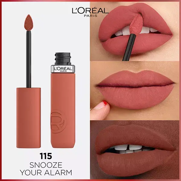 Batom Matte Infallible Matte Resistance da L'Oréal Paris, cor 115 Snooze, 5ml