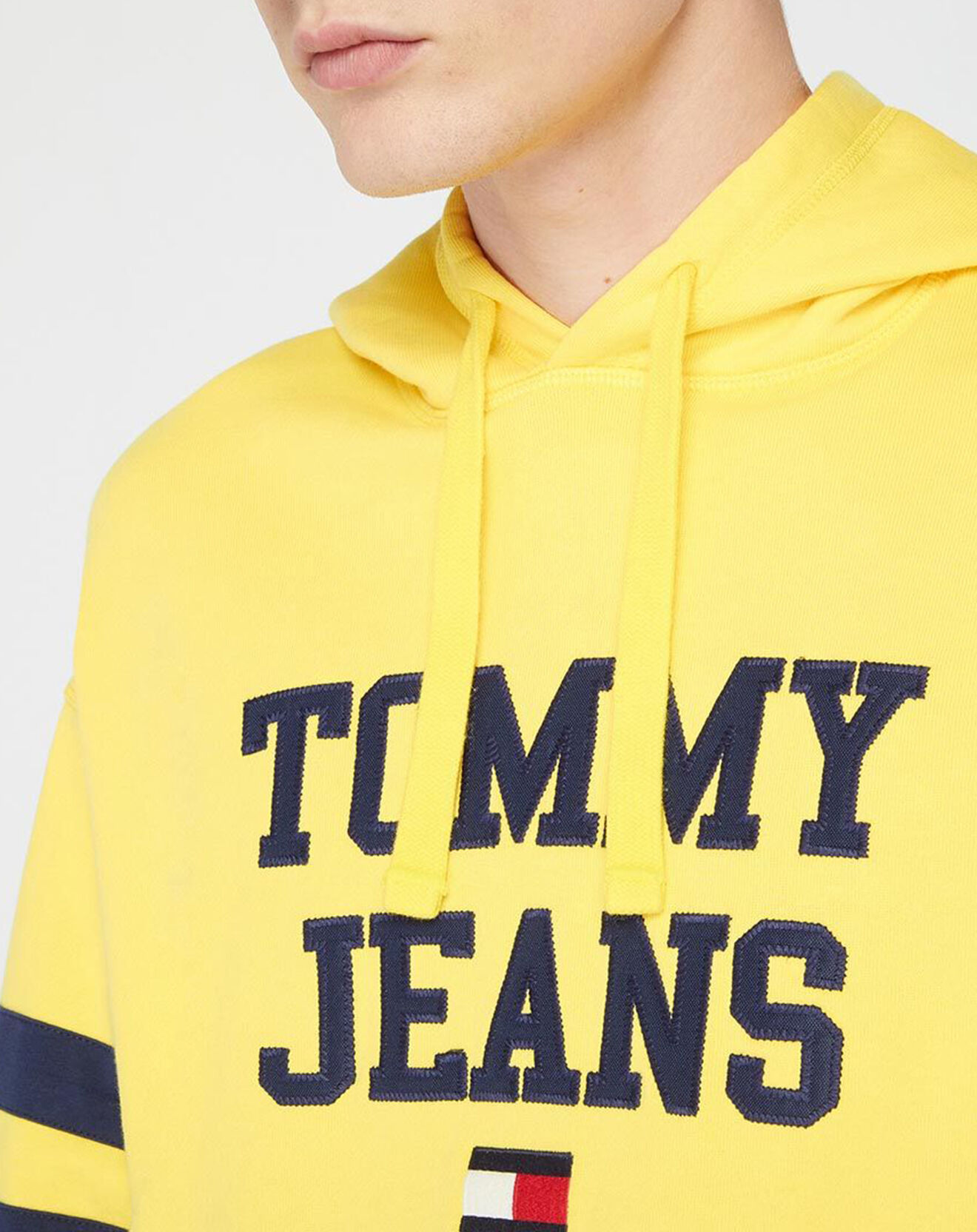 Tommy Jeans Sweat à capuche Graphic jaune