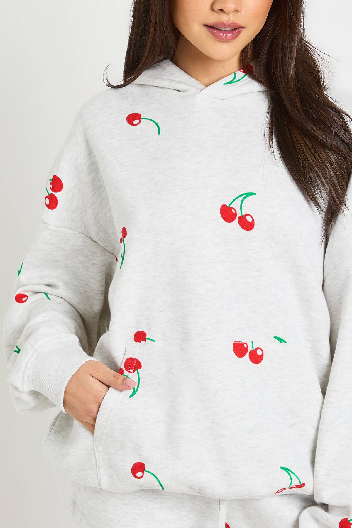 boohoo Ensemble De Survêtement Court À Casynthétiqueche Imprimé Cerises