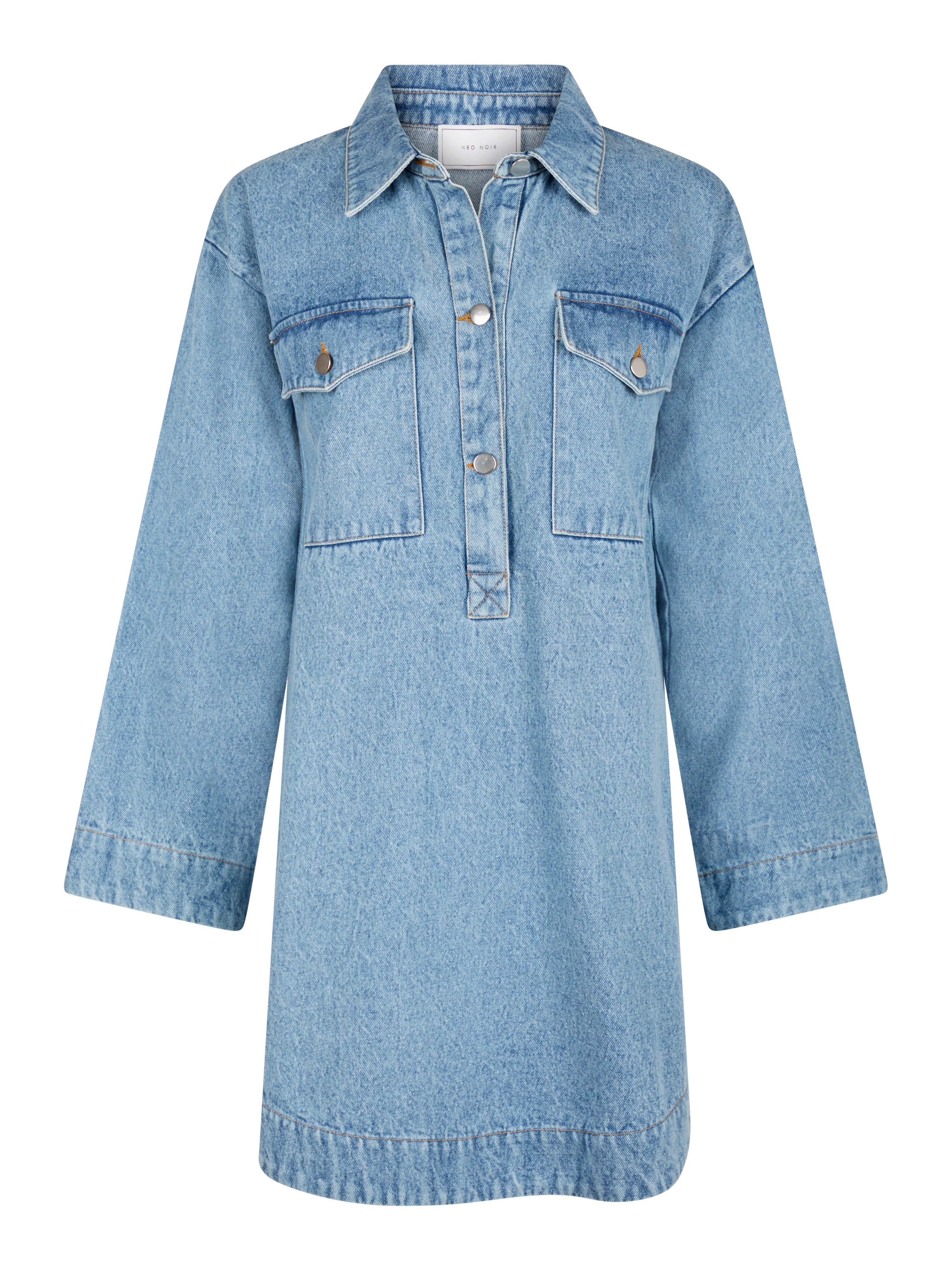 Neo Noir  Paras denimkjole - Smoke Blue