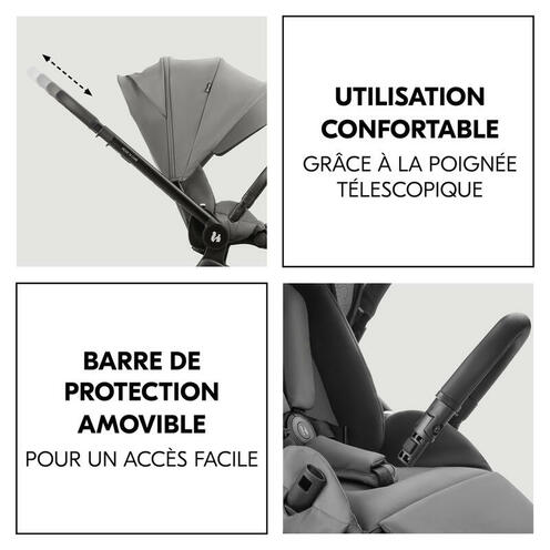 Poussette DUO Move N Care - Gris Foncé - HAUCK