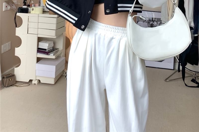 JOWI - Tweekleurige cropped honkbaljack / joggingbroek