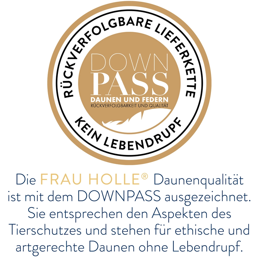 Frau Holle Set Babydaune naturweiss