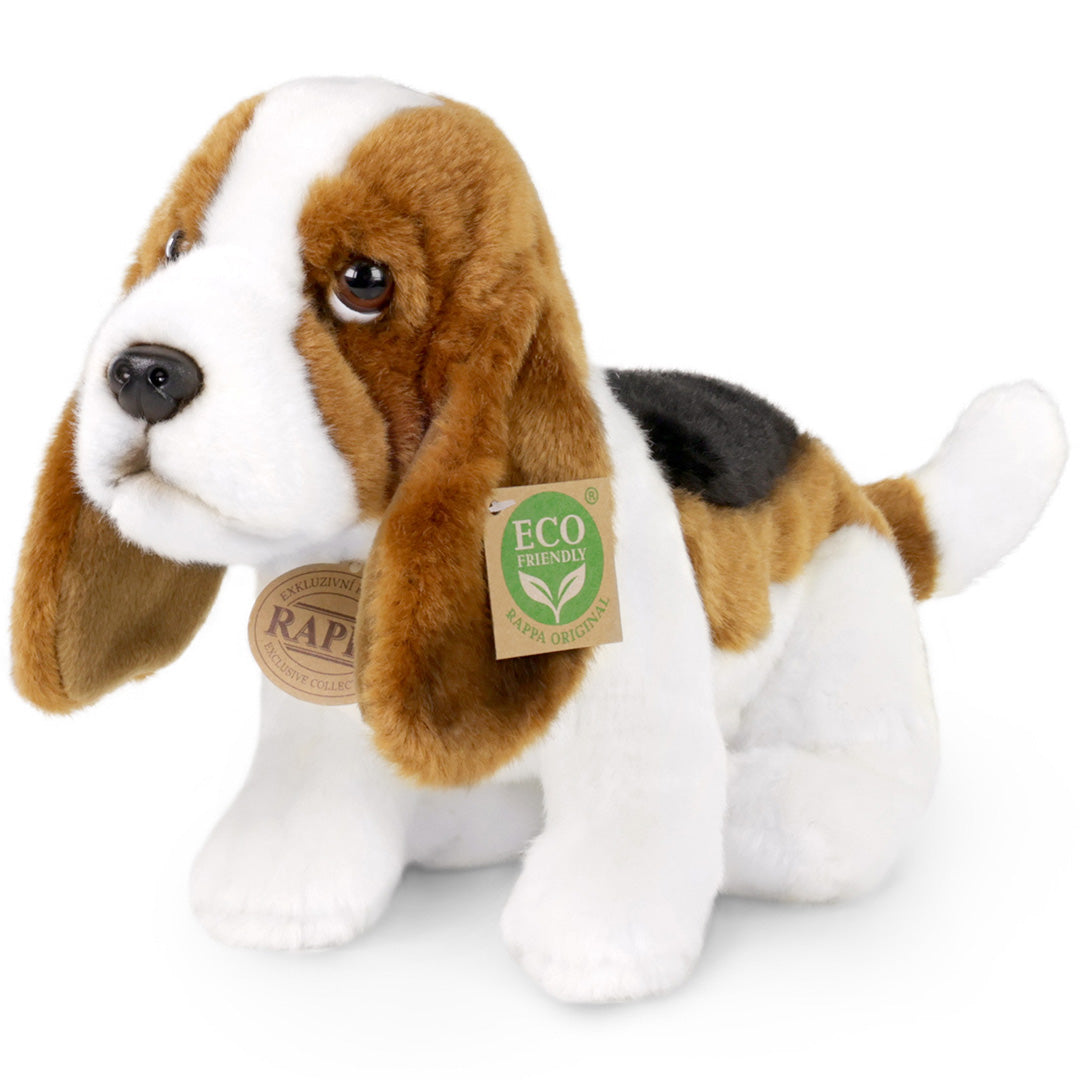 rappa knuffelhond basset - 32 cm
