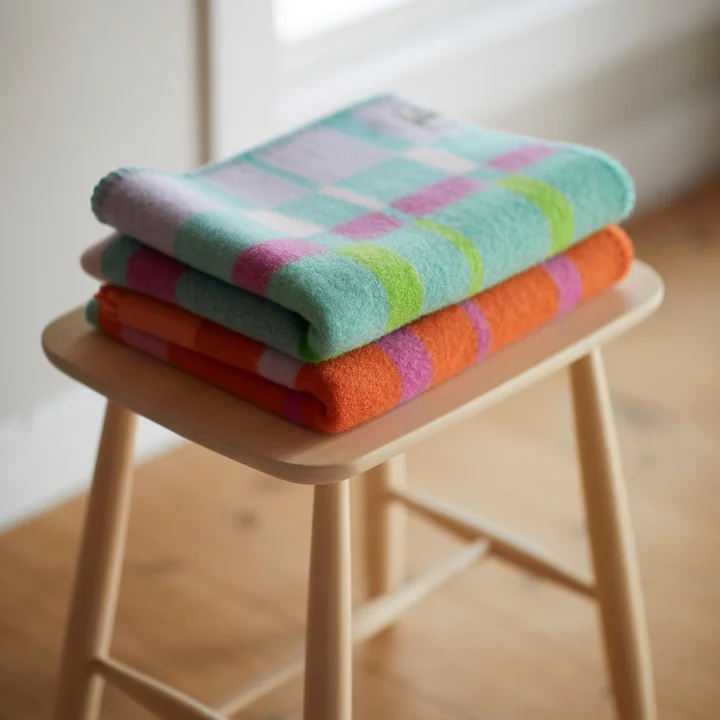 Røros Tweed - City Wolldecke 200 x 135 cm, mint