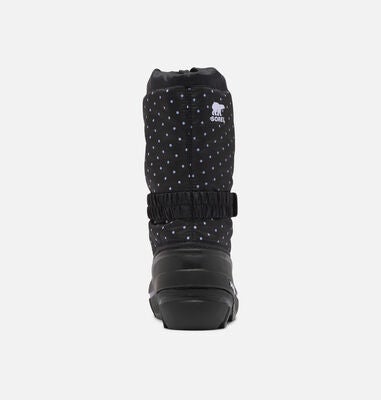 Sorel Youth Flurry Print Vintersko, Black