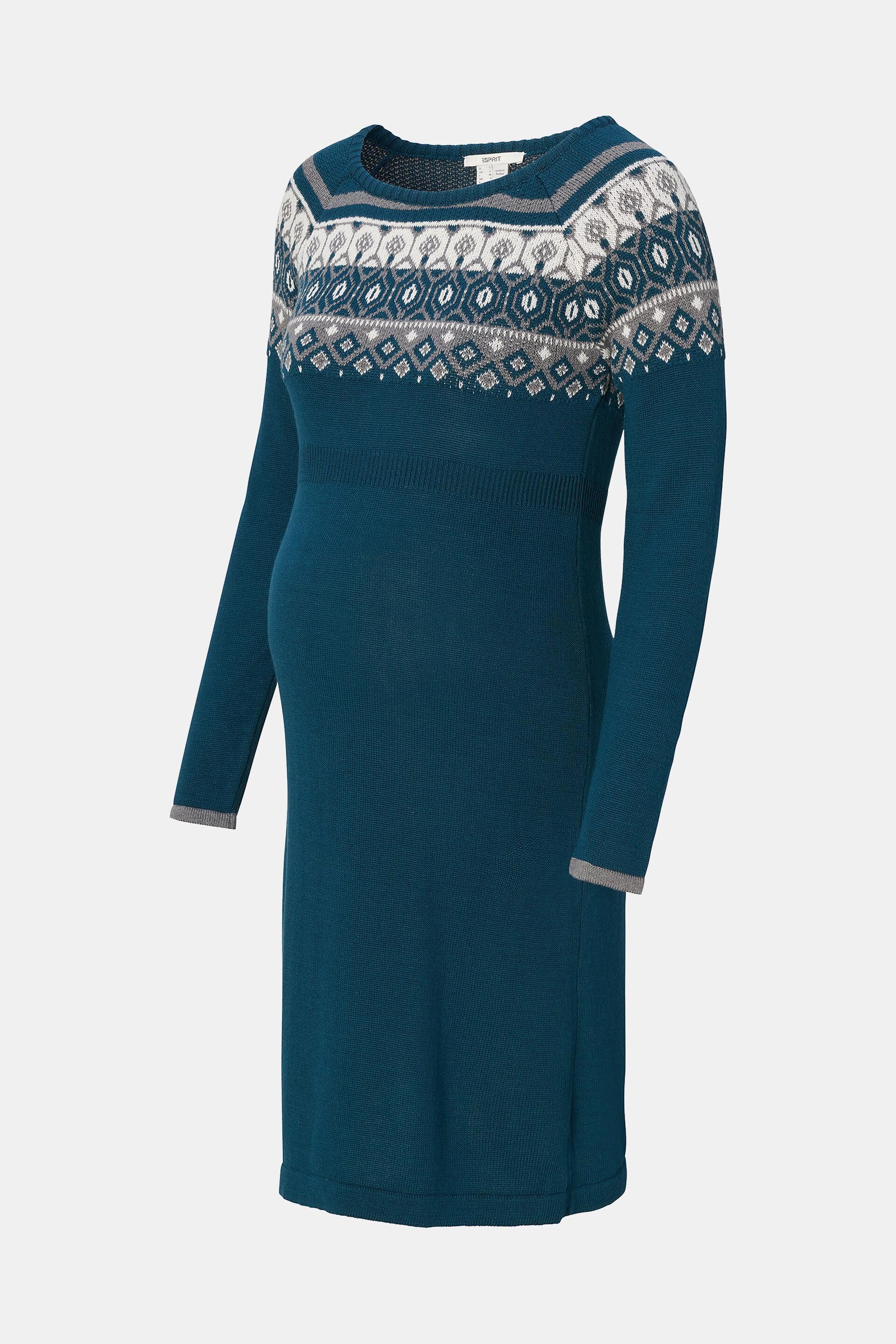 Robe jacquard en maille