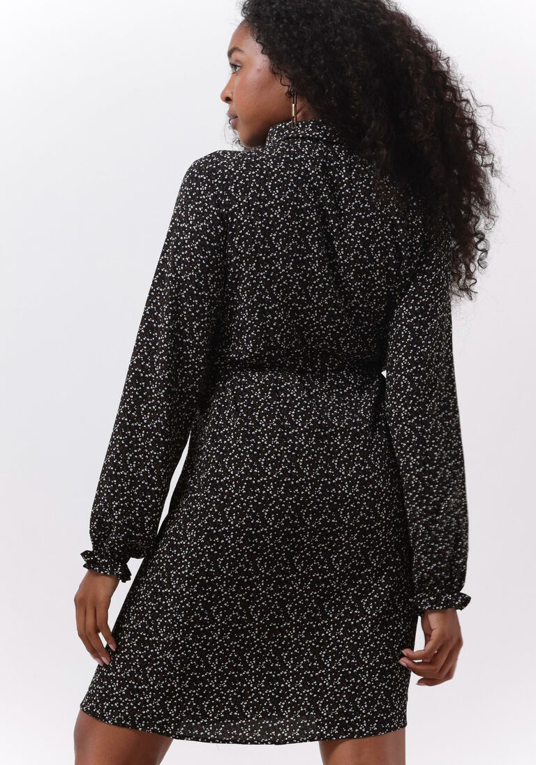 MODSTR\u00D6M zwarte modstr&ouml;m midi jurk alexander print dress