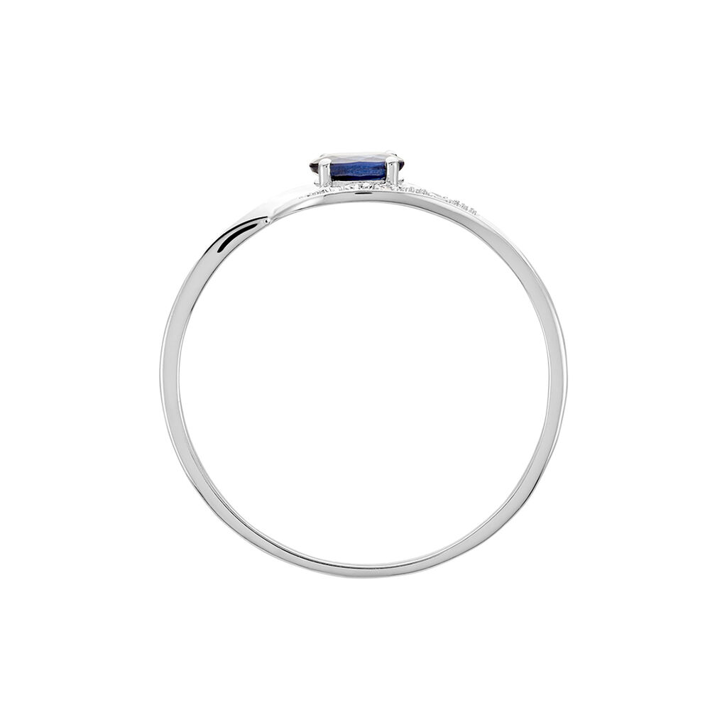 Bague Emotion Or Blanc Saphir Diamant