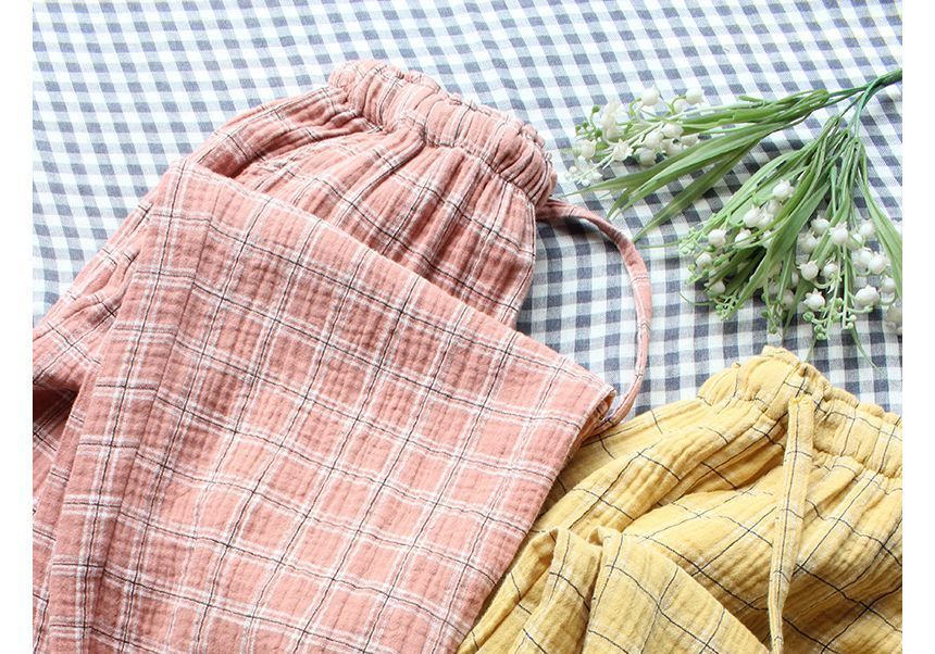 Dogini - Bijpassende geruite pyjamabroek voor koppels