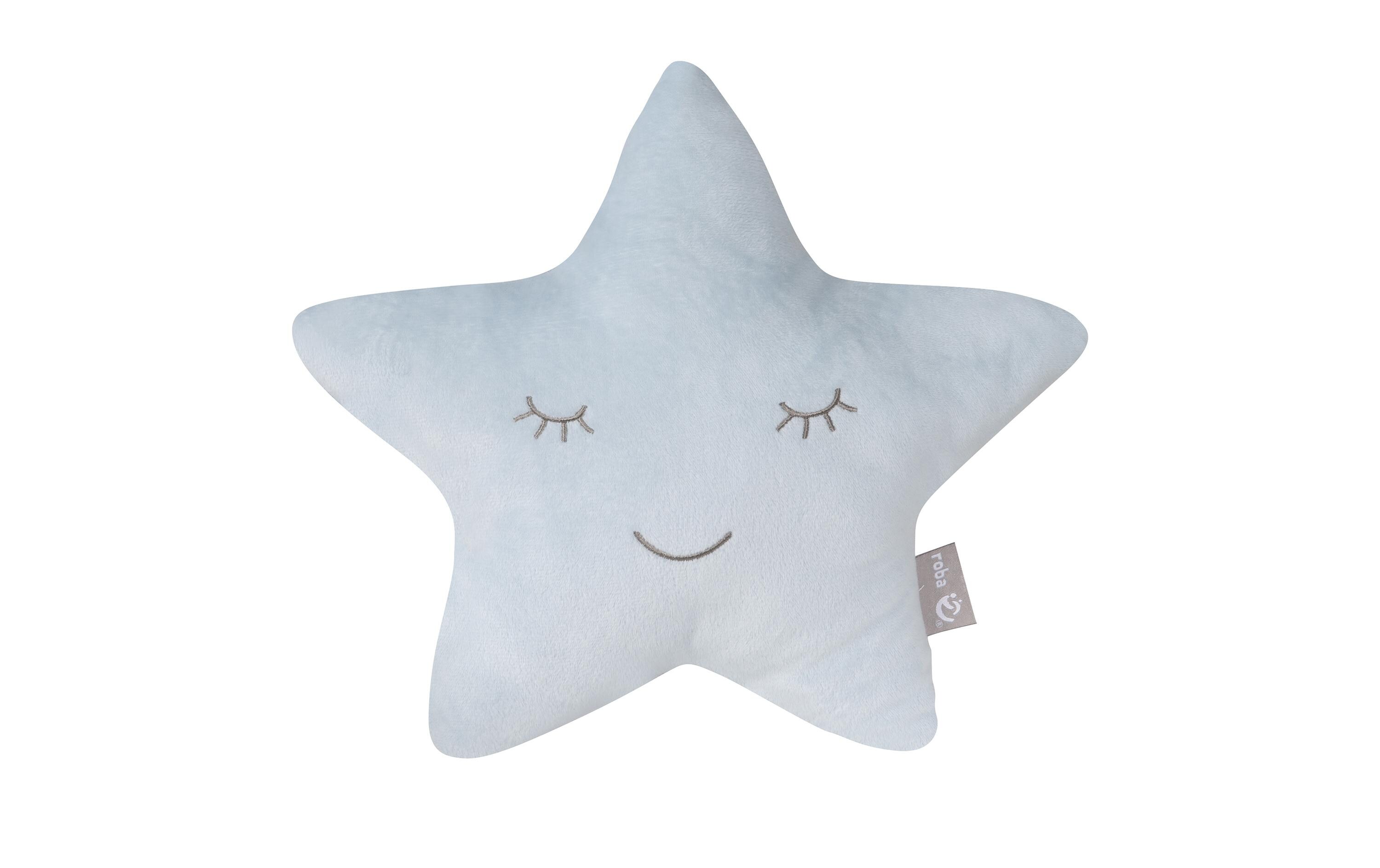 Kissen Stern HellblauFlauschiges Kuschelkissen für jedes Baby- & Kinderzimmer