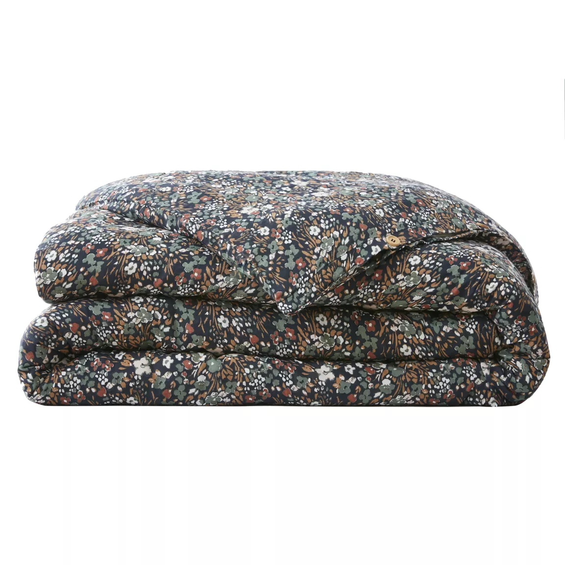 Housse de couette gaze de coton (200 x 200 cm) Constance Bleu nuit