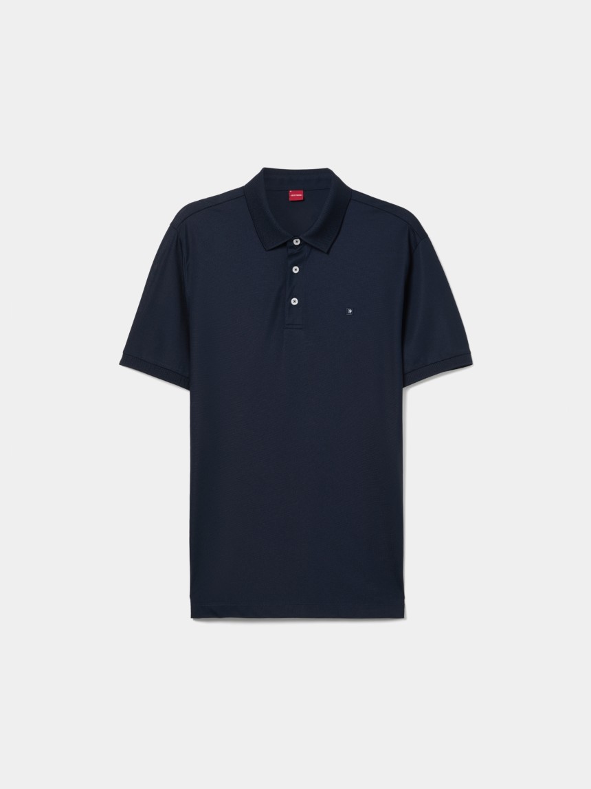 Polo de manga curta regular fit