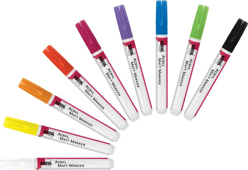 Kreul - Marker - Acryl Matte Marker - Wit - 4 mm - 1 x