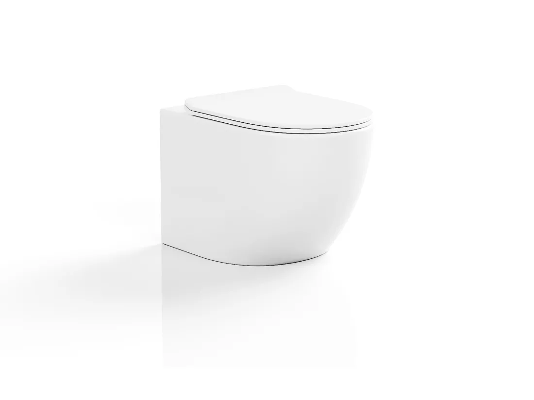 Pack WC suspendu sans bride blanc + bâti-support - JAVOINE