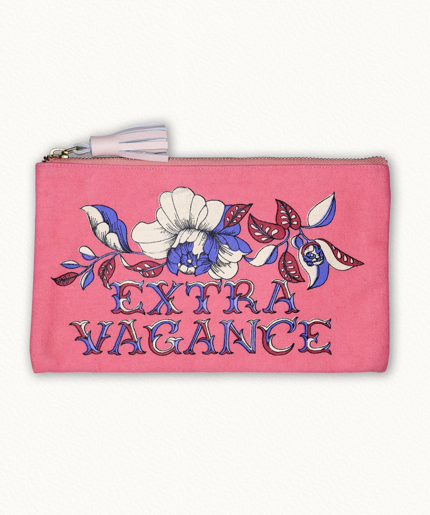 Pochette Extravagance  100% Coton - Rose