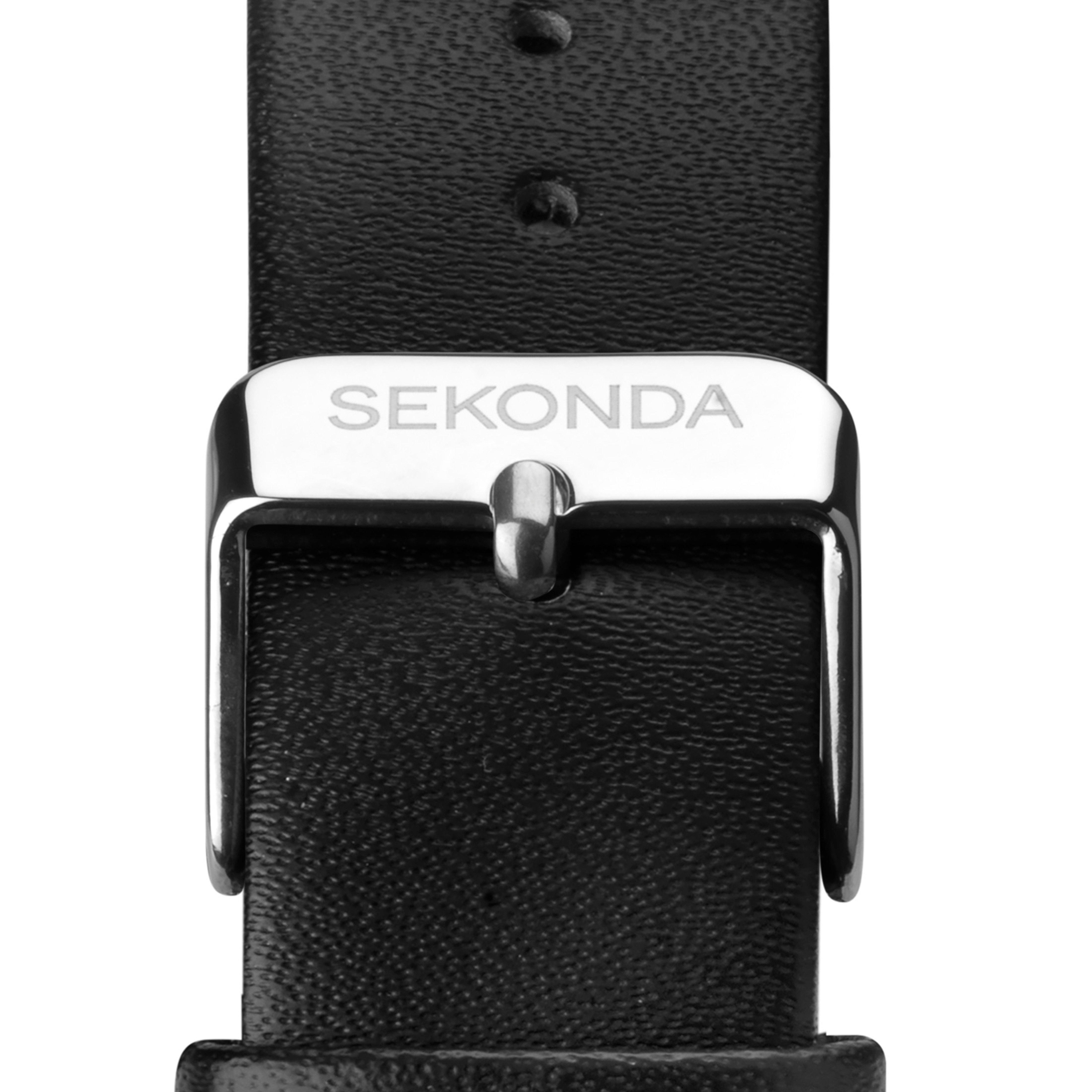 Sekonda Nordic 40mm Silver Watch Round Case White Dial
