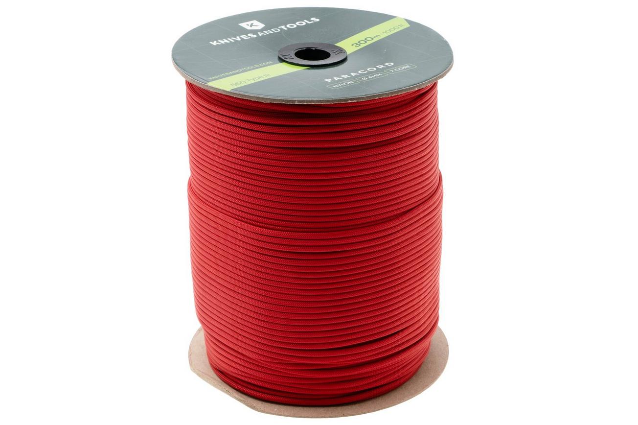 Knivesandtools 550 Paracord Type III, Cherry, 1000ft (300 m)